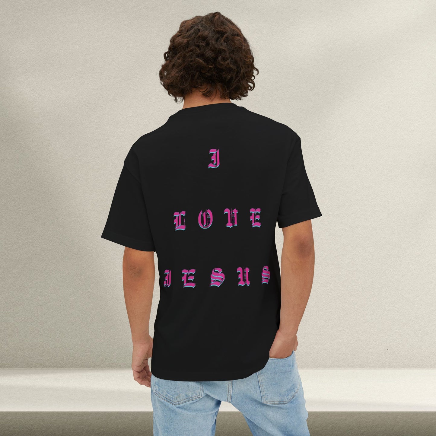 Christian Love Unisex Oversized Tee, Casual T-Shirt for Worship, Gift for Believers, Faith-Based Apparel, Everyday Wear