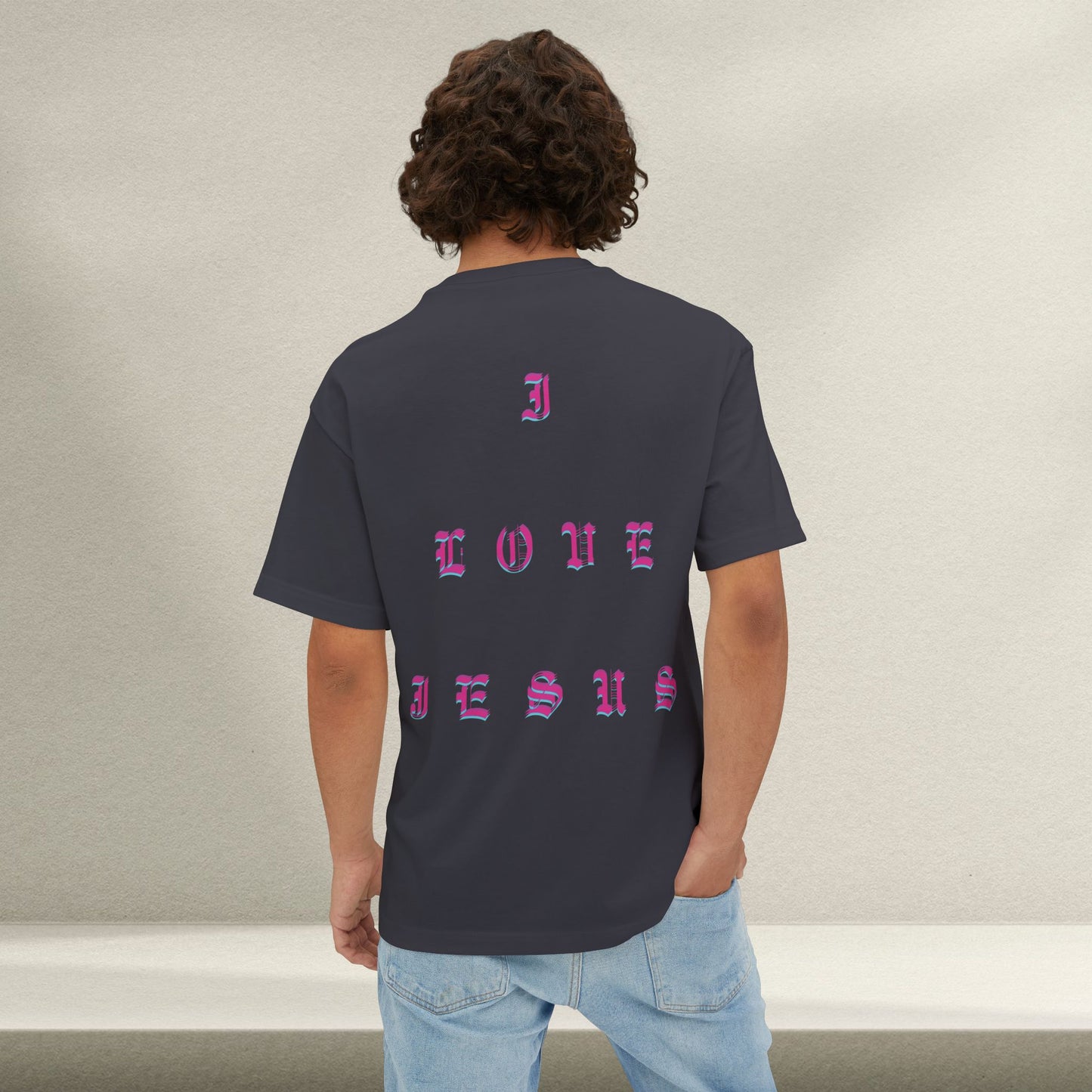 Christian Love Unisex Oversized Tee, Casual T-Shirt for Worship, Gift for Believers, Faith-Based Apparel, Everyday Wear