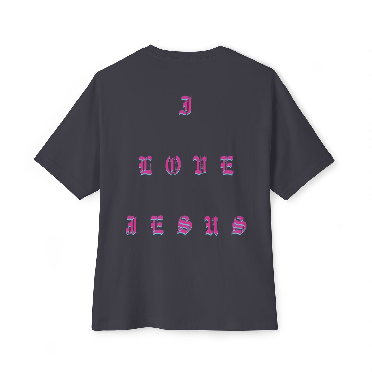 Christian Love Unisex Oversized Tee, Casual T-Shirt for Worship, Gift for Believers, Faith-Based Apparel, Everyday Wear