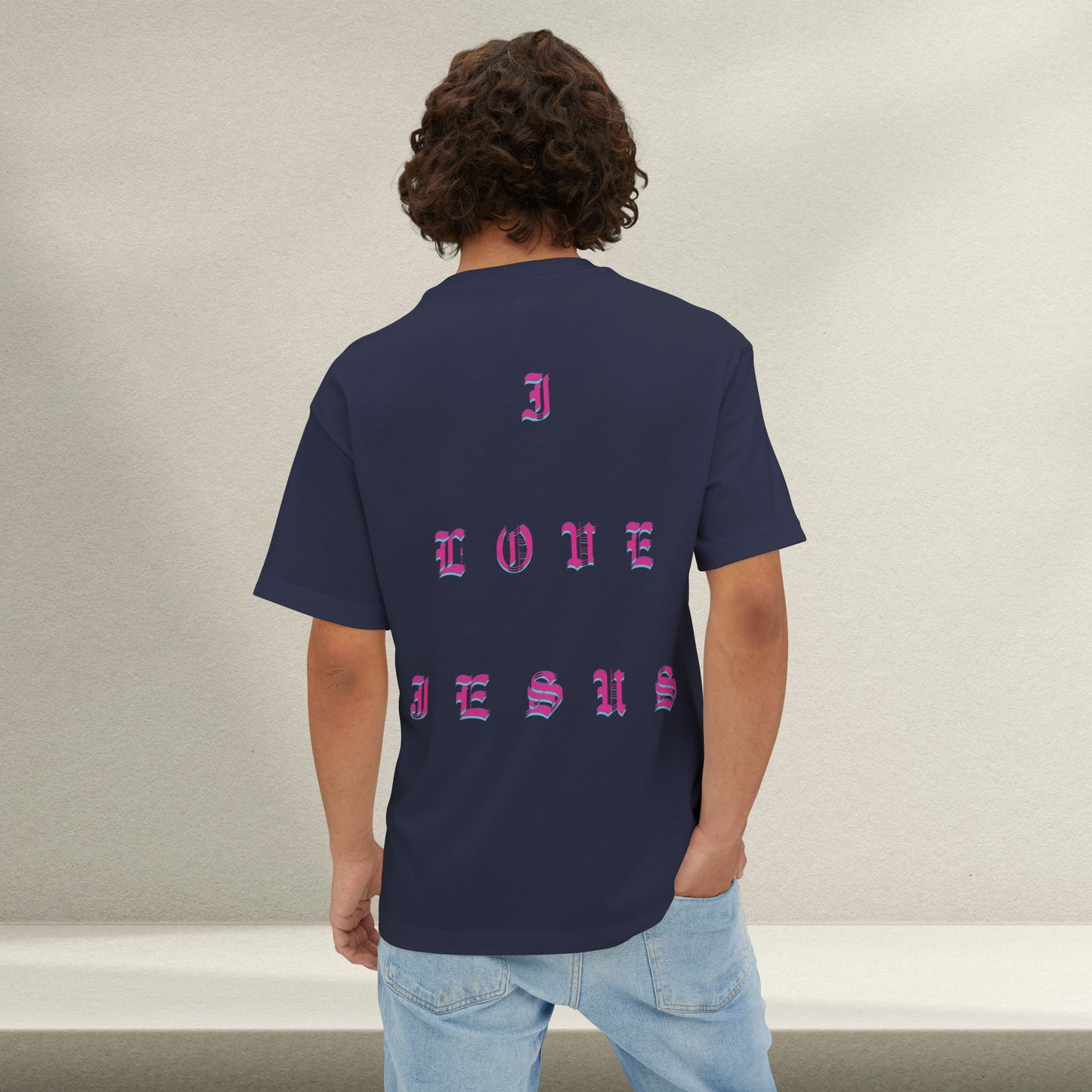 Christian Love Unisex Oversized Tee, Casual T-Shirt for Worship, Gift for Believers, Faith-Based Apparel, Everyday Wear