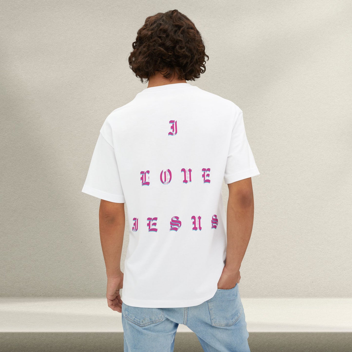 Christian Love Unisex Oversized Tee, Casual T-Shirt for Worship, Gift for Believers, Faith-Based Apparel, Everyday Wear