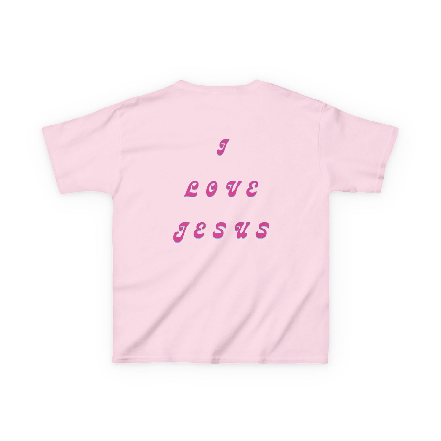 Kids I Love Jesus T-Shirt, Faith Tee for Children, Christian Kids Apparel, Religious Gift for Kids, Cute Youth Top