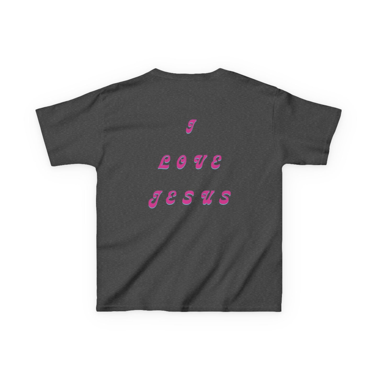 Kids I Love Jesus T-Shirt, Faith Tee for Children, Christian Kids Apparel, Religious Gift for Kids, Cute Youth Top