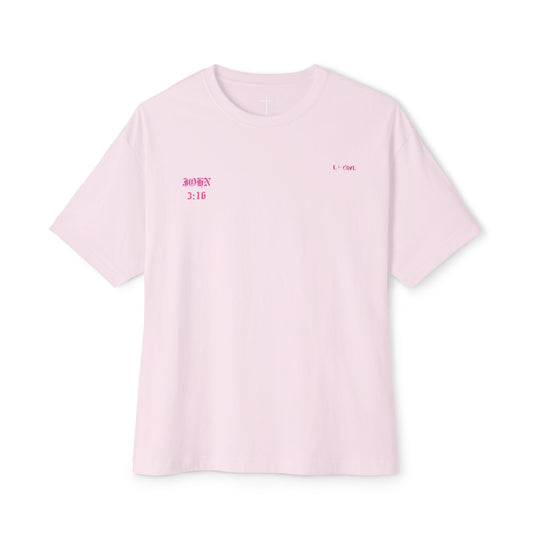 Christian Love Unisex Oversized Tee, Casual T-Shirt for Worship, Gift for Believers, Faith-Based Apparel, Everyday Wear