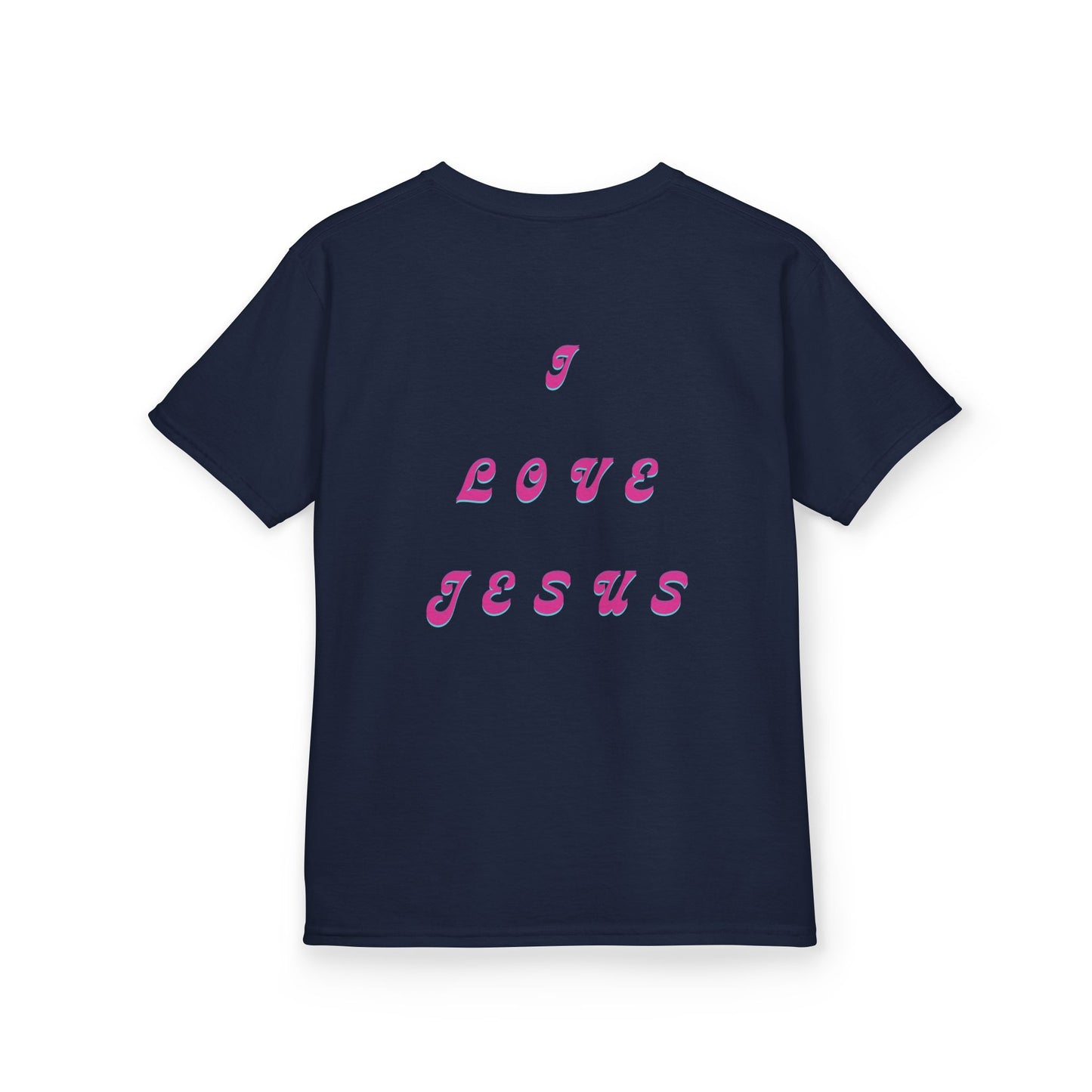 Kids I Love Jesus T-Shirt, Faith Tee for Children, Christian Kids Apparel, Religious Gift for Kids, Cute Youth Top