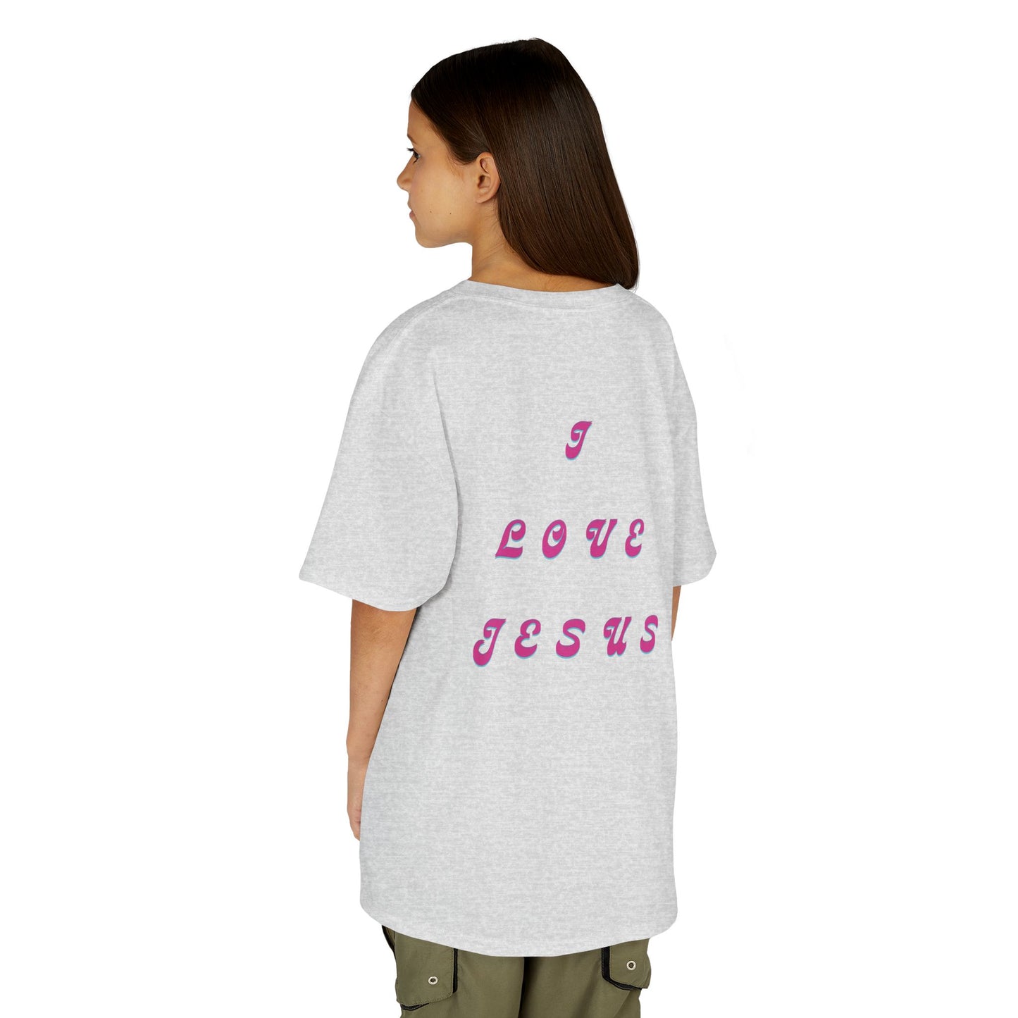 Kids I Love Jesus T-Shirt, Faith Tee for Children, Christian Kids Apparel, Religious Gift for Kids, Cute Youth Top