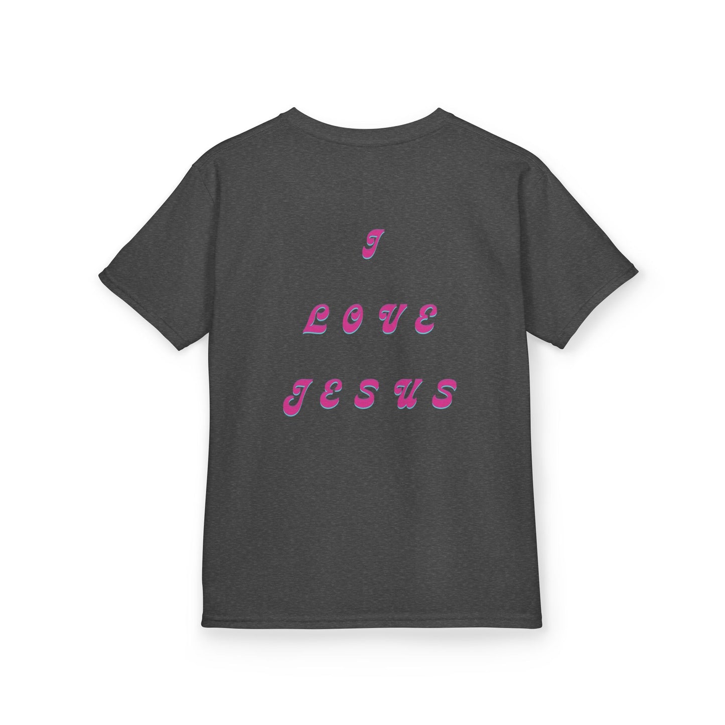 Kids I Love Jesus T-Shirt, Faith Tee for Children, Christian Kids Apparel, Religious Gift for Kids, Cute Youth Top