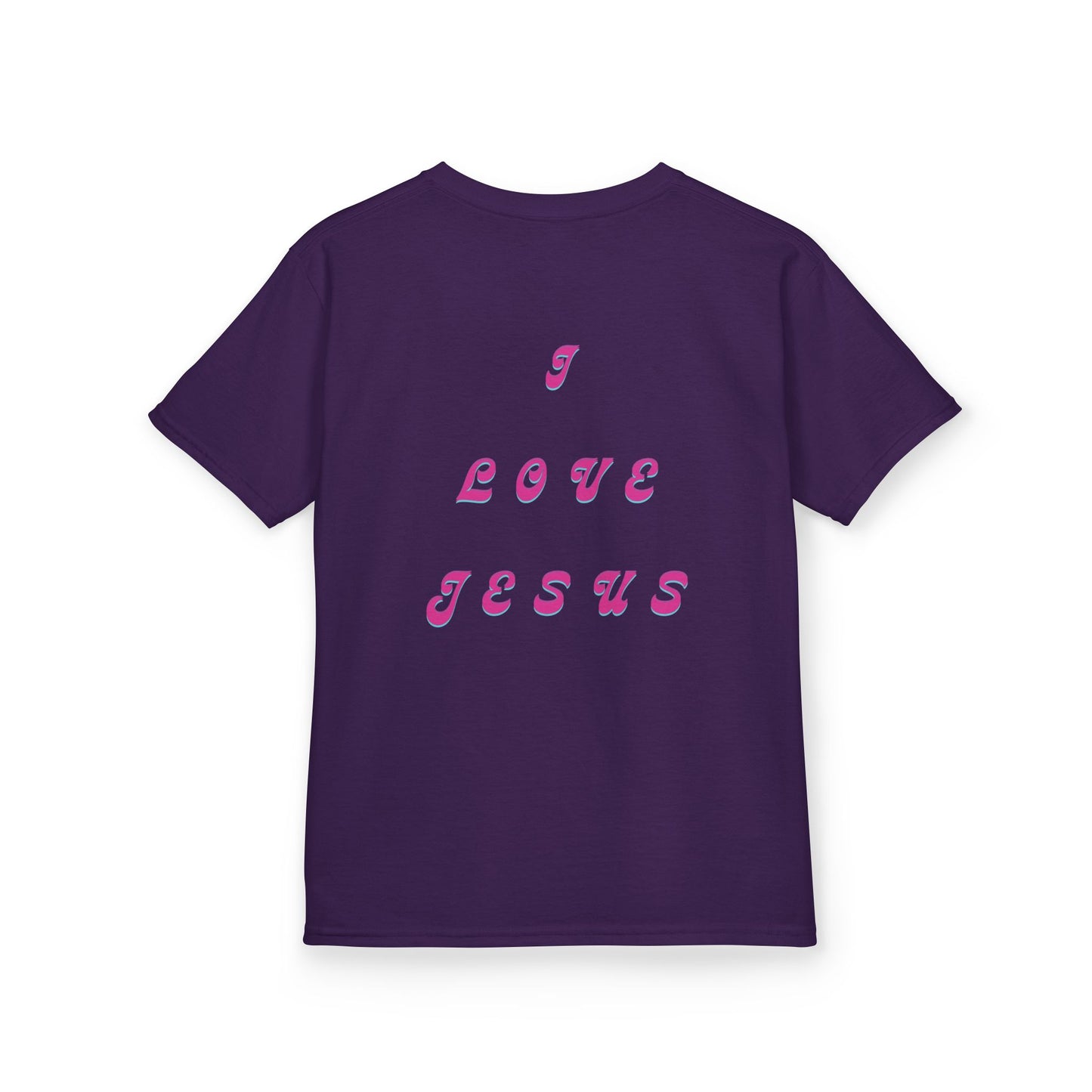 Kids I Love Jesus T-Shirt, Faith Tee for Children, Christian Kids Apparel, Religious Gift for Kids, Cute Youth Top