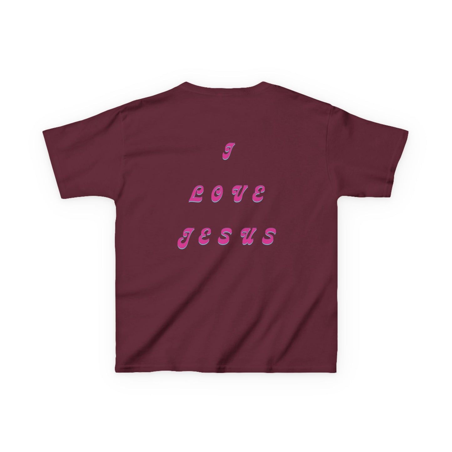 Kids I Love Jesus T-Shirt, Faith Tee for Children, Christian Kids Apparel, Religious Gift for Kids, Cute Youth Top