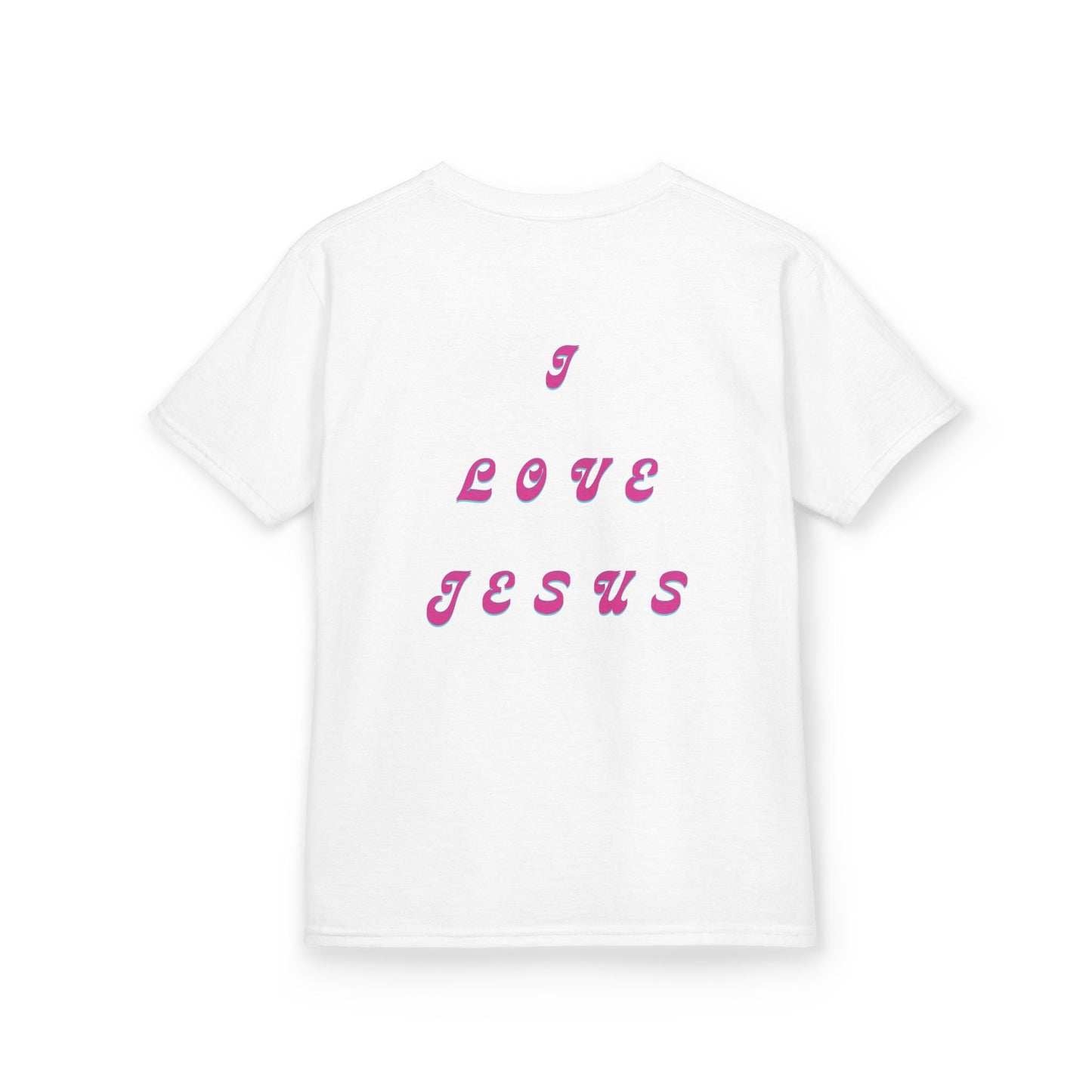Kids I Love Jesus T-Shirt, Faith Tee for Children, Christian Kids Apparel, Religious Gift for Kids, Cute Youth Top
