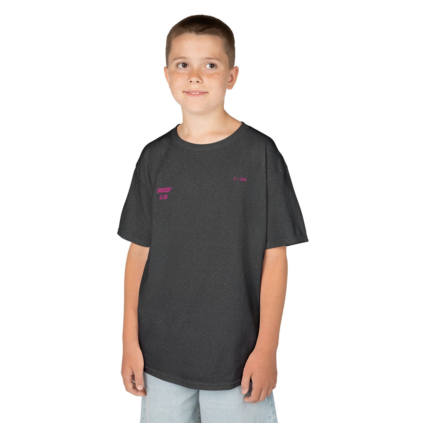 Kids I Love Jesus T-Shirt, Faith Tee for Children, Christian Kids Apparel, Religious Gift for Kids, Cute Youth Top
