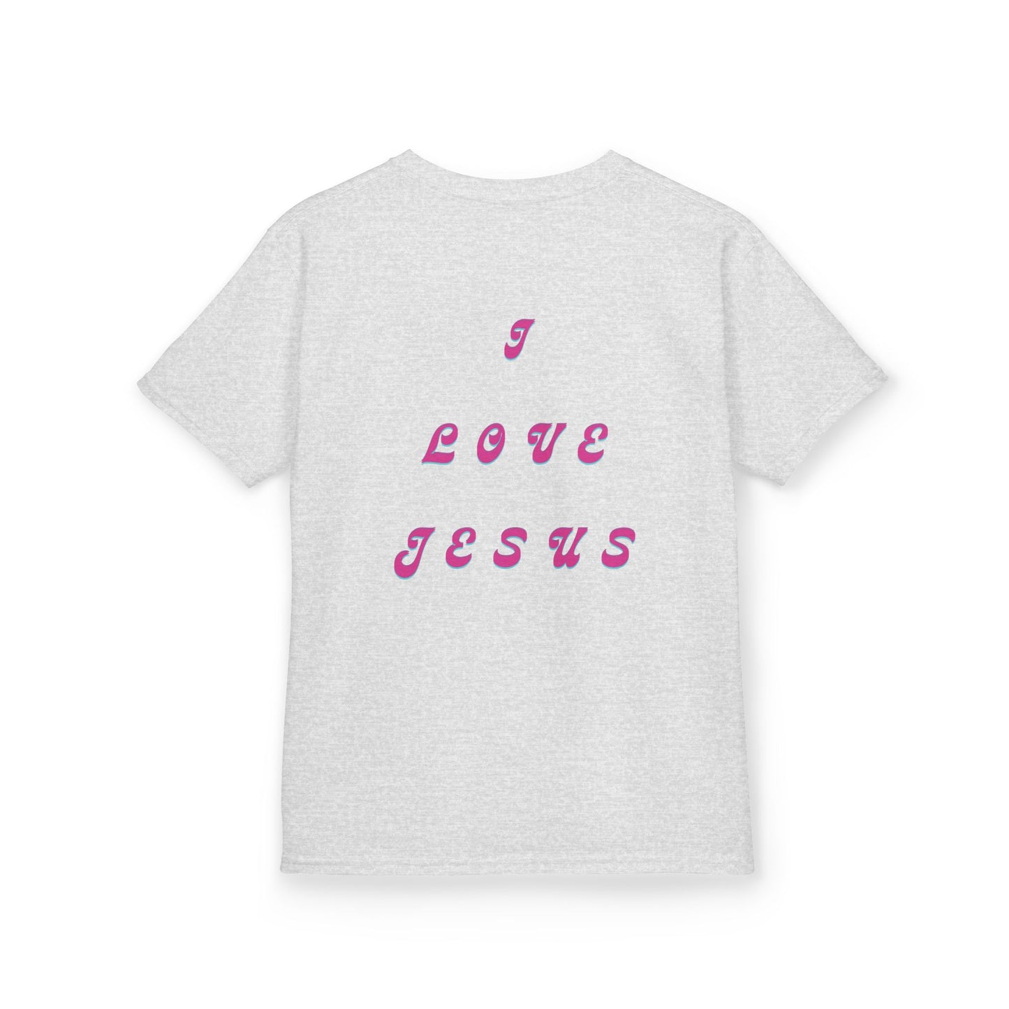 Kids I Love Jesus T-Shirt, Faith Tee for Children, Christian Kids Apparel, Religious Gift for Kids, Cute Youth Top