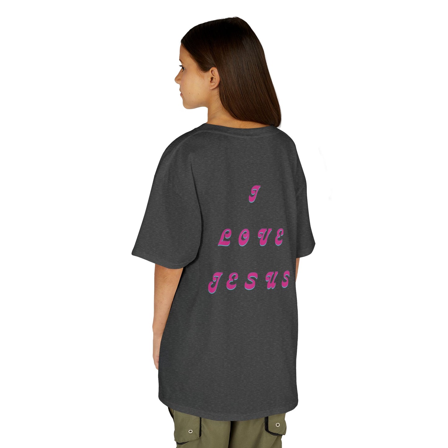 Kids I Love Jesus T-Shirt, Faith Tee for Children, Christian Kids Apparel, Religious Gift for Kids, Cute Youth Top