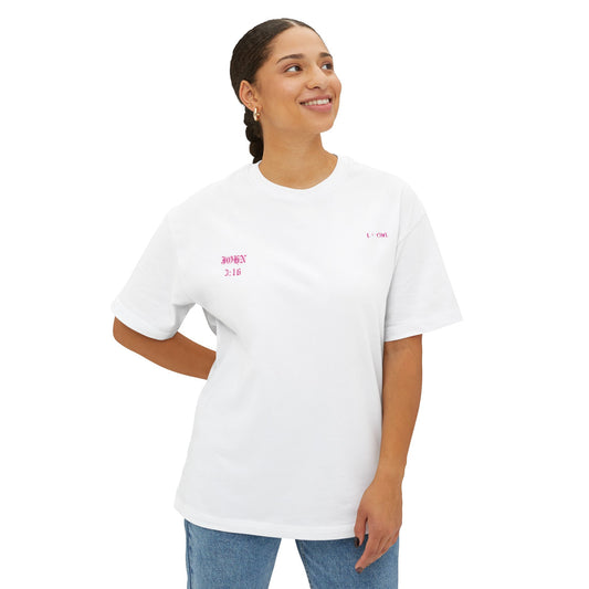 Christian Love Unisex Oversized Tee, Casual T-Shirt for Worship, Gift for Believers, Faith-Based Apparel, Everyday Wear