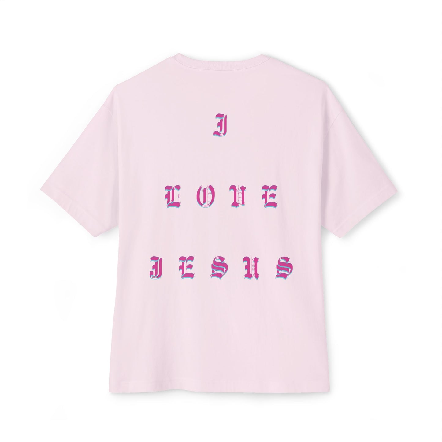 Christian Love Unisex Oversized Tee, Casual T-Shirt for Worship, Gift for Believers, Faith-Based Apparel, Everyday Wear
