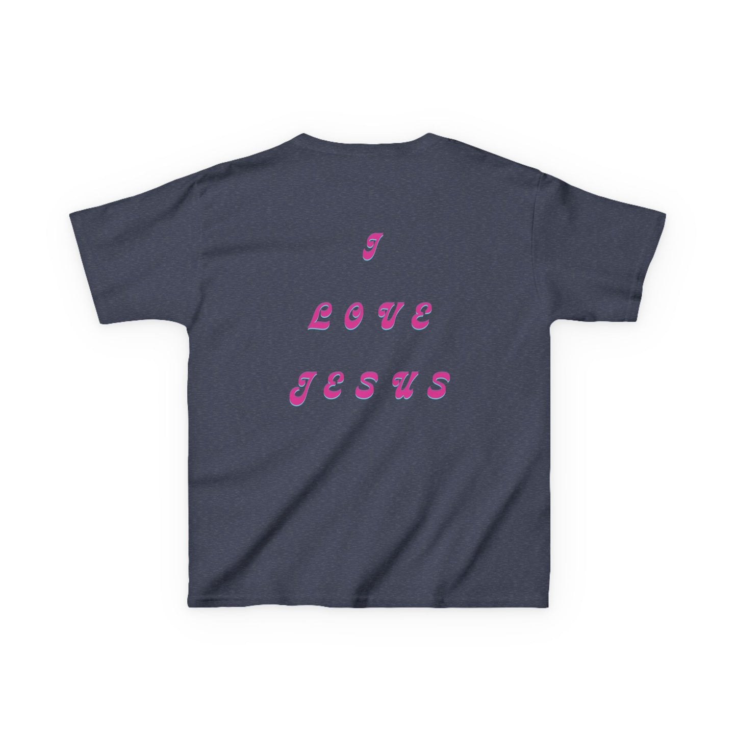 Kids I Love Jesus T-Shirt, Faith Tee for Children, Christian Kids Apparel, Religious Gift for Kids, Cute Youth Top