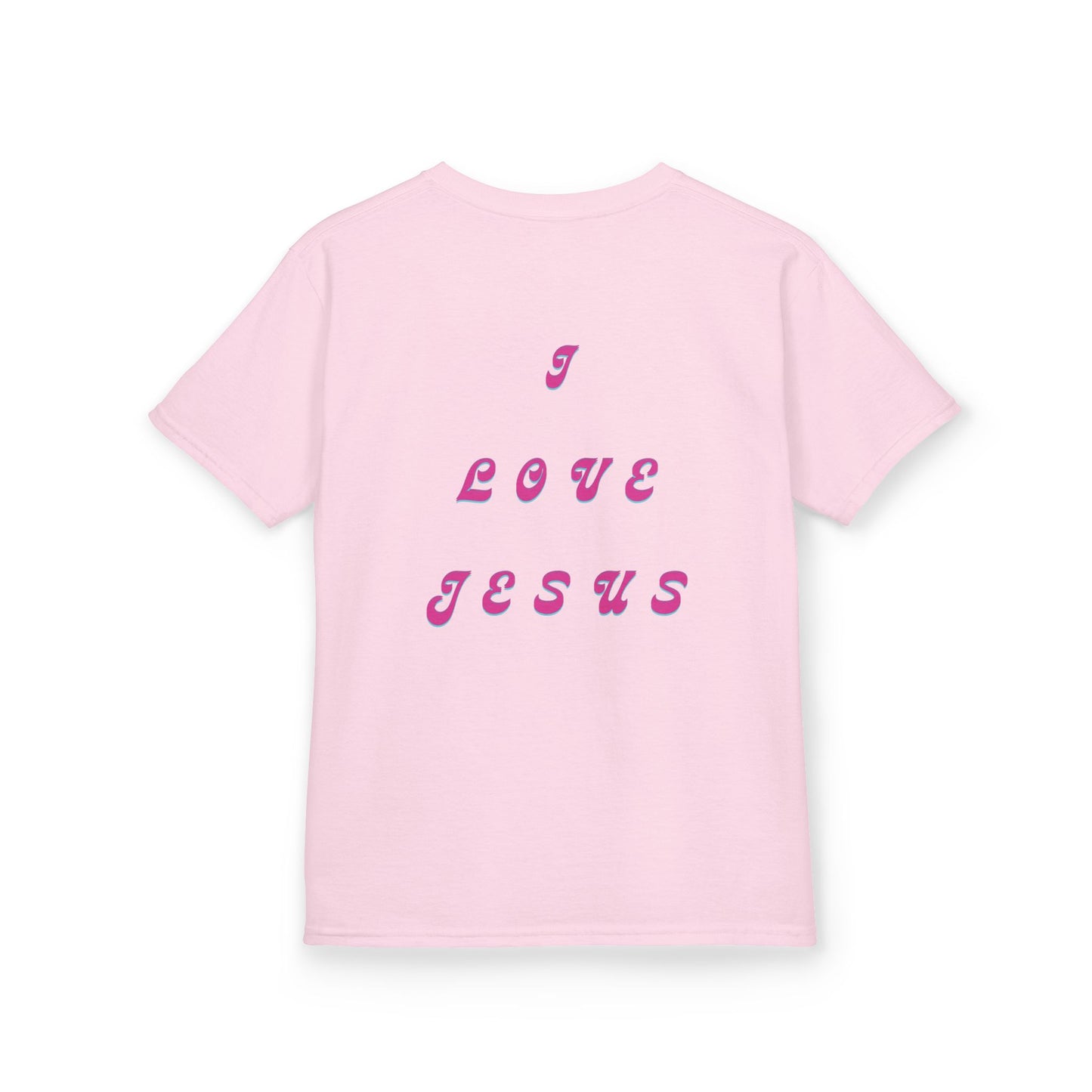 Kids I Love Jesus T-Shirt, Faith Tee for Children, Christian Kids Apparel, Religious Gift for Kids, Cute Youth Top