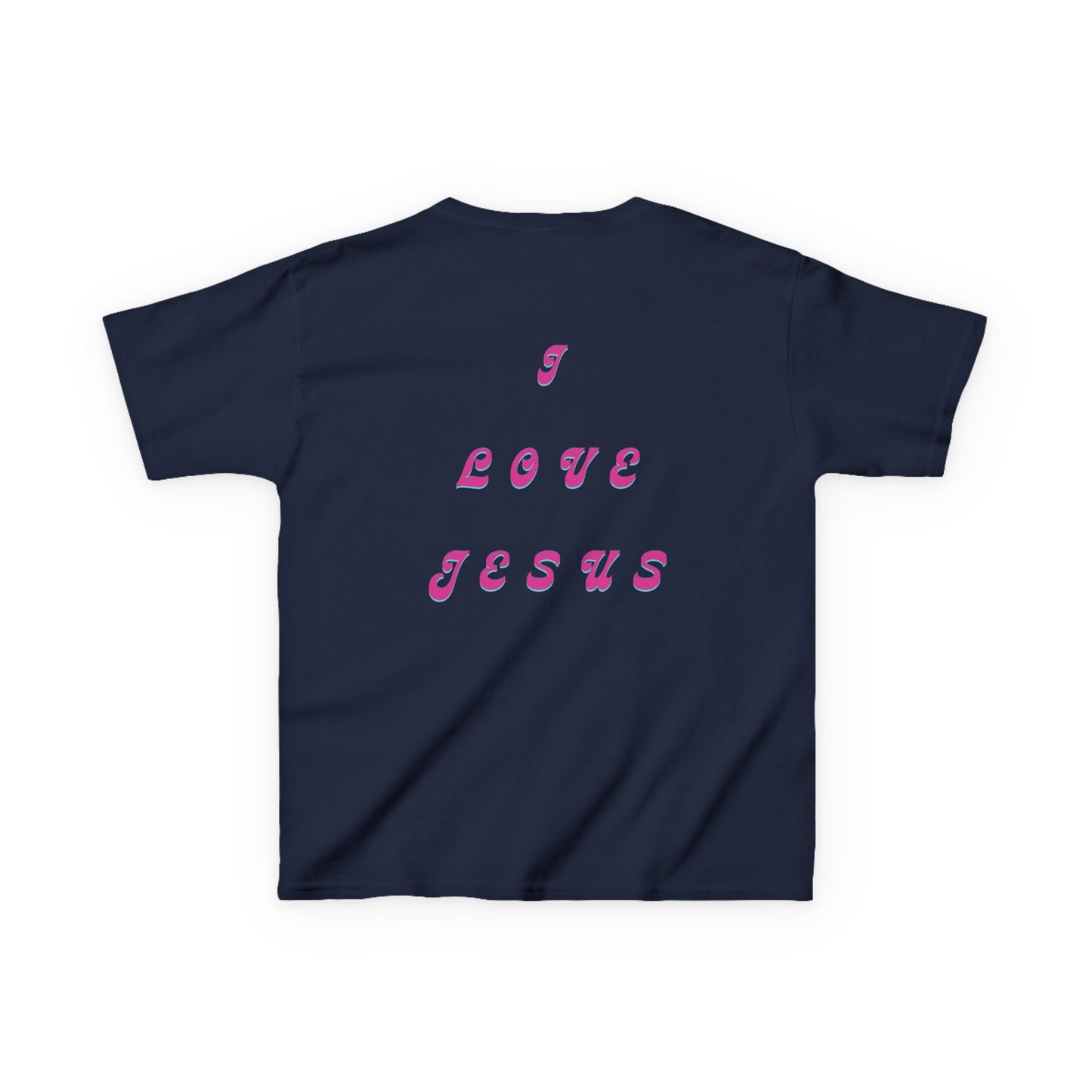 Kids I Love Jesus T-Shirt, Faith Tee for Children, Christian Kids Apparel, Religious Gift for Kids, Cute Youth Top