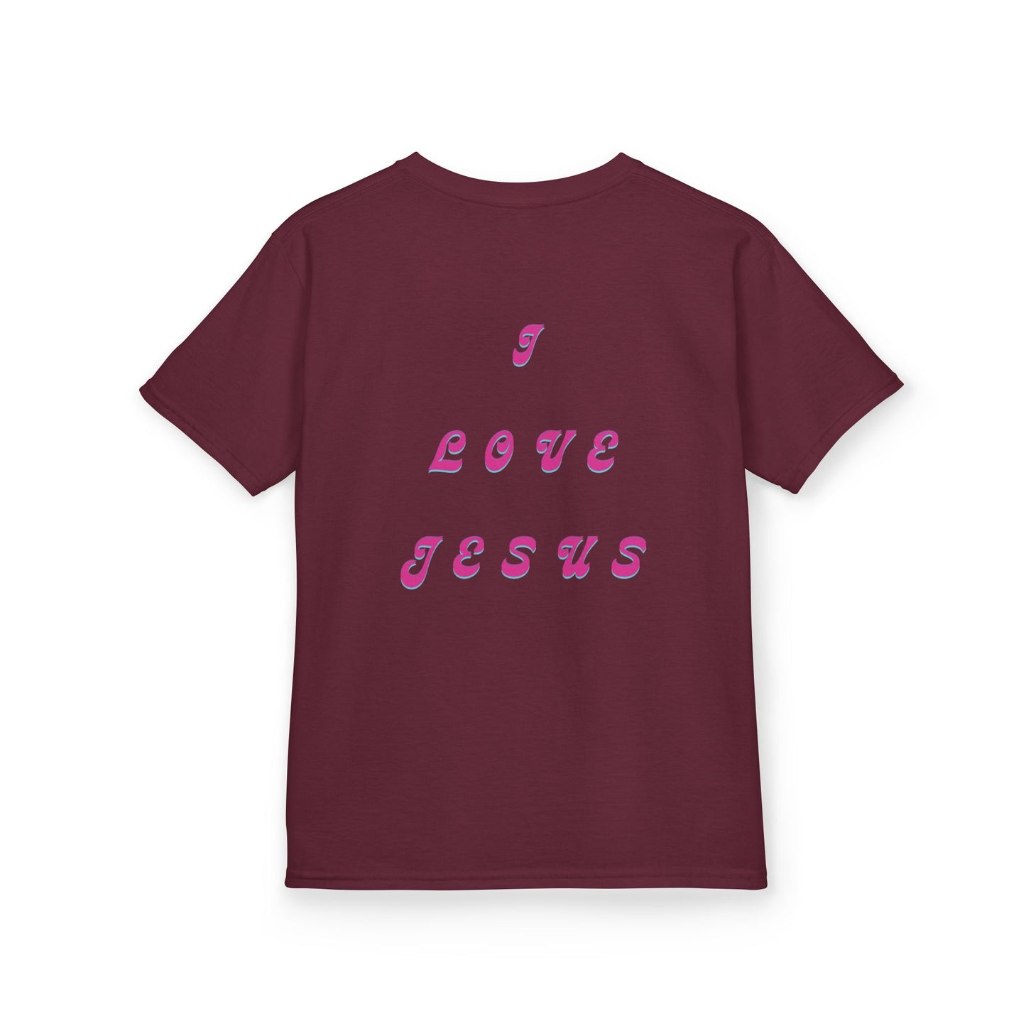 Kids I Love Jesus T-Shirt, Faith Tee for Children, Christian Kids Apparel, Religious Gift for Kids, Cute Youth Top