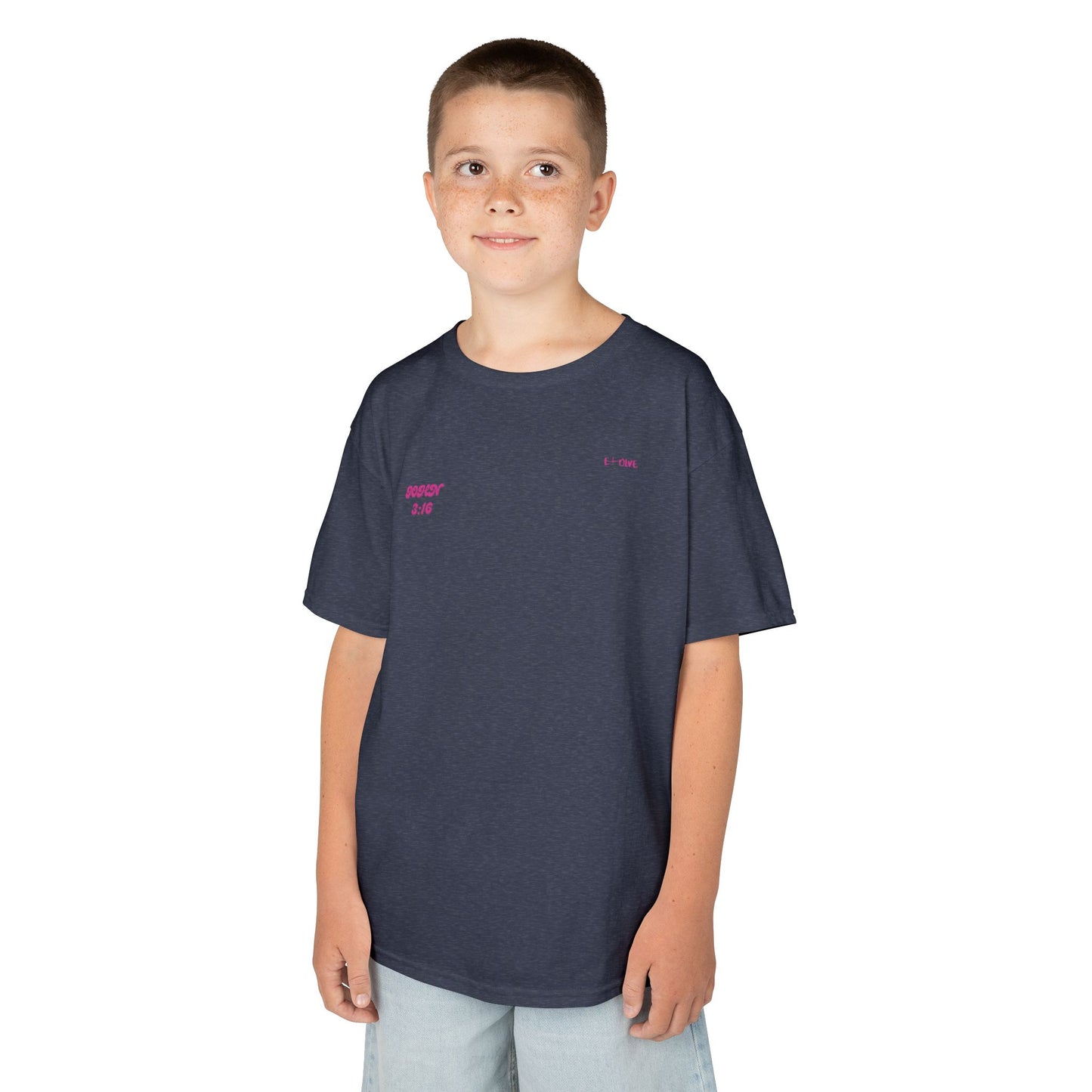 Kids I Love Jesus T-Shirt, Faith Tee for Children, Christian Kids Apparel, Religious Gift for Kids, Cute Youth Top