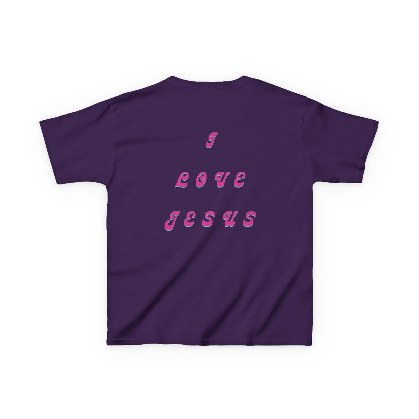 Kids I Love Jesus T-Shirt, Faith Tee for Children, Christian Kids Apparel, Religious Gift for Kids, Cute Youth Top